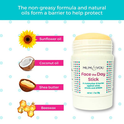 Mum & You Face The Day Feuchtigkeitsbarriere-Stick Baby Gesichtsbalm 50g