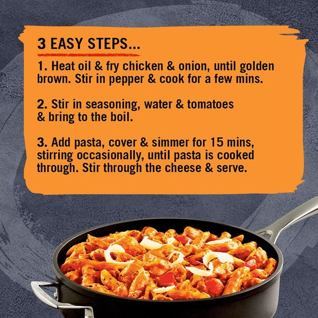 Schwartz Italian cheesy chicken and garlic pasta seasoning mix 32g (British brand)
