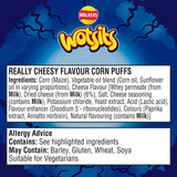 Wotsits Crunchy Really Cheesy corn snacks 140g (British brand)