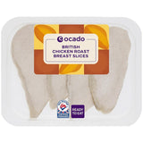 Ocado sliced roast chicken breast 166g, imported from the UK