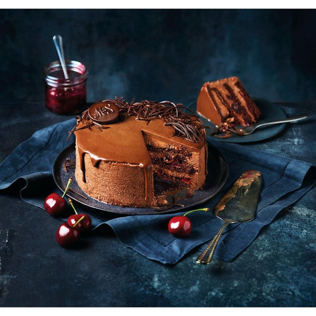M&S Black Forest Iced Gateau 990g, imported from the UK