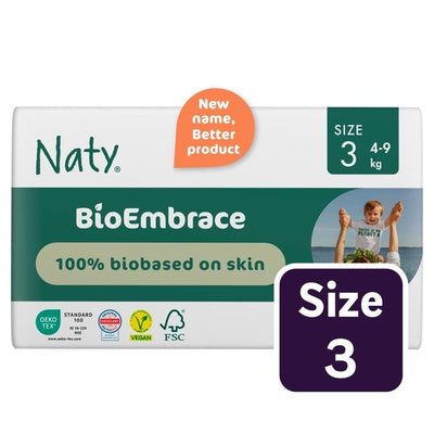 M&S Naty BioEmbrace Grand Pack Culottes jetables écologiques Taille 3 (4-9kg) - Acheter en ligne chez McGrocer