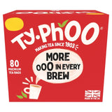 Typhoo black tea bags 80 per pack (British brand)