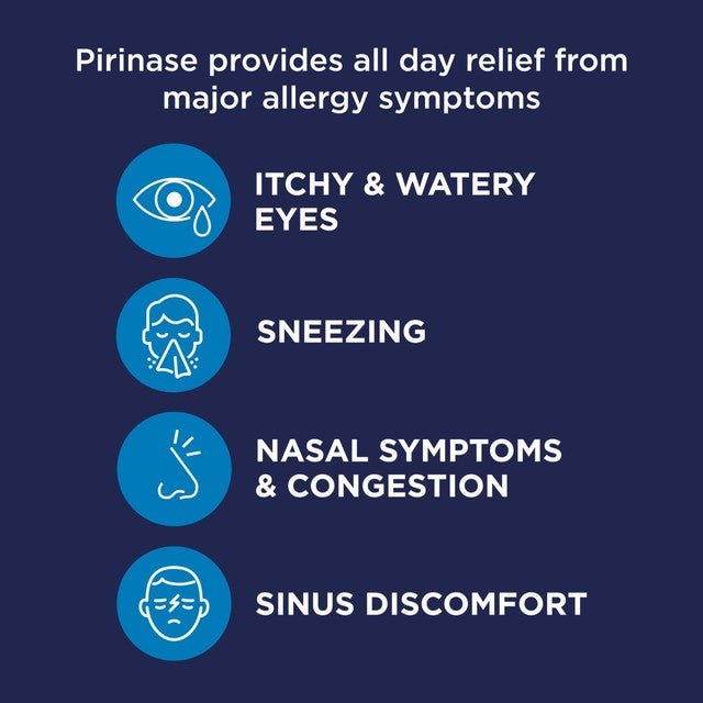 Pirinase hayfever once daily nasal spray 60 sprays, UK version