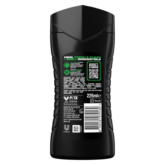 Lynx Africa shower gel 225ml, UK version