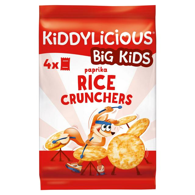 Kiddylicious Paprika Rice Crunchers Kids Snacks 4x15g