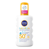 NIVEA SUN Kids Sensitive Protect SPF 50+ Sun Lotion Spray