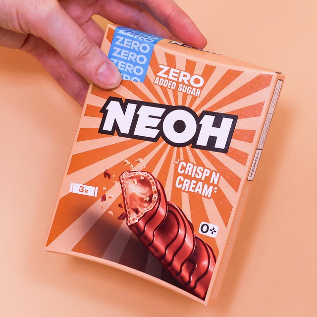 NEOH no added sugar chocolate bar 3 bars, imported from the UK