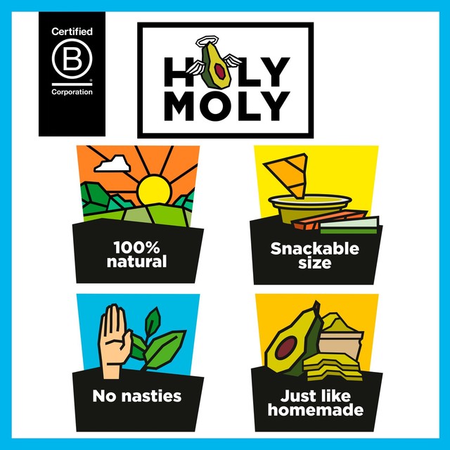 Holy Moly Smashed Avocado Dip 3 x 57g, UK version