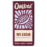 Ombar 90% cacao organic vegan dark chocolate bar 35g, imported from the UK