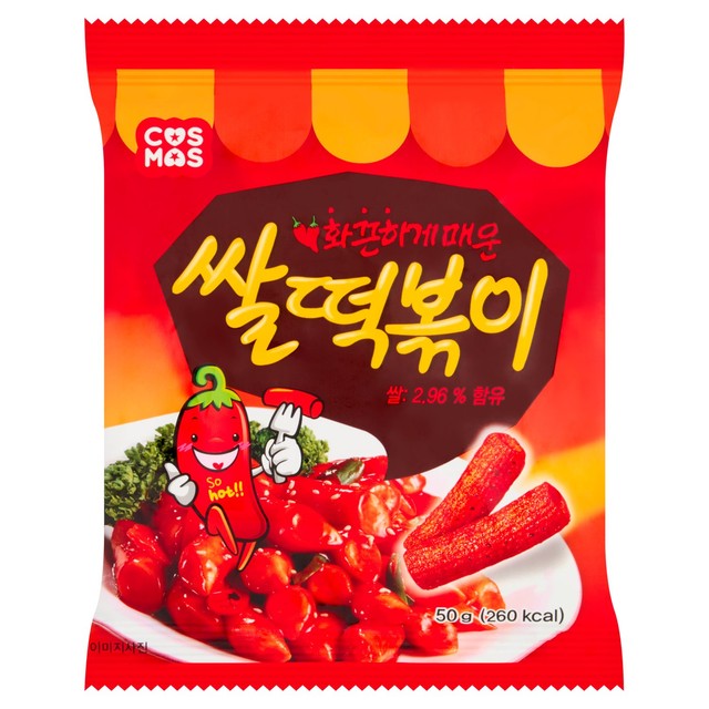 Mammos Tteokbokki snack Korean sweet and spicy - British product