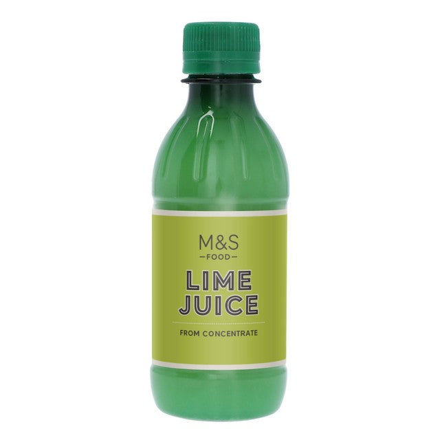 M&S lime juice from concentrate 250ml, imported from the UK