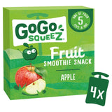 GoGo squeeZ apple fruit smoothie snack 4 x 90g, UK version