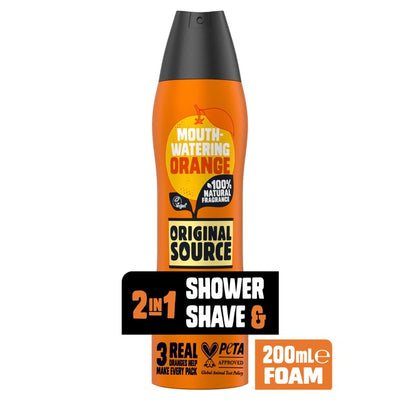 M&S Original Source Mouth-Watering Orange Foaming Shower Gel 200ml- Buy online at McGrocer