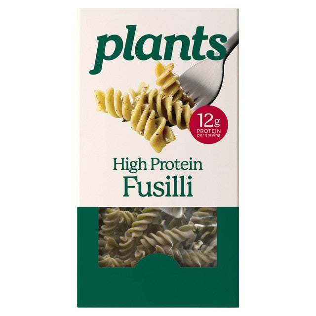 Plants high protein fusilli pasta 215g, imported from the UK