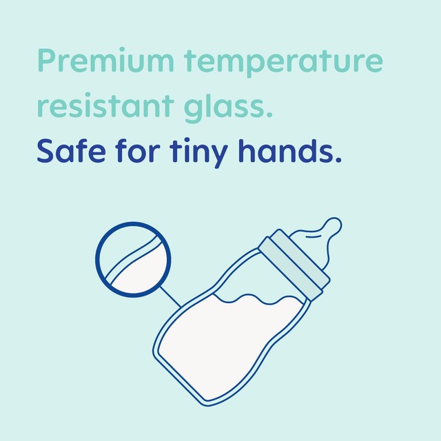 MAM Feel Good glass baby bottle 170ml, imported from the UK