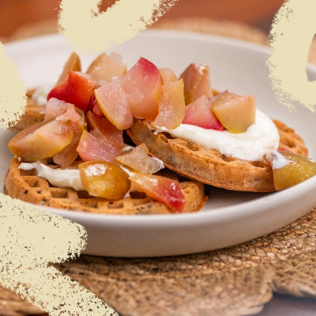 Griddle Bakery apple cinnamon wholegrain waffles, UK version