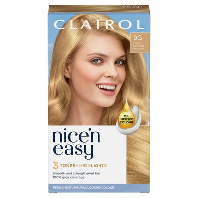 M&S Nice'n Easy Hårfarge 9G Lys Gylden Blond Permanent Fargekrem- Kjøp online på McGrocer