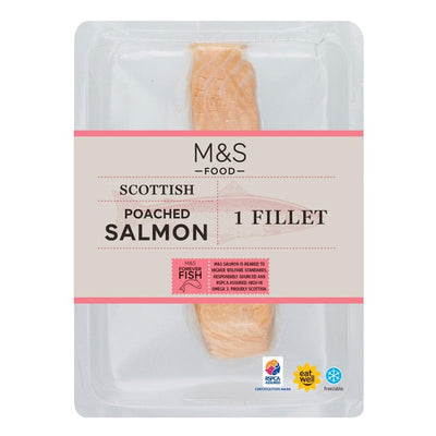 M&S Schottisches pochiertes Lachsfilet 80 g
