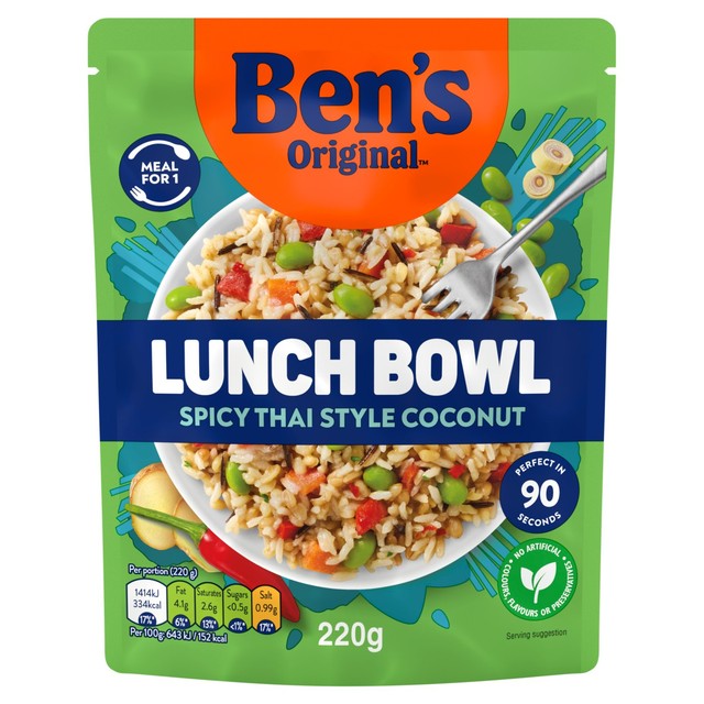 Ben's Original Spicy Thai lunch bowl 220g - British product