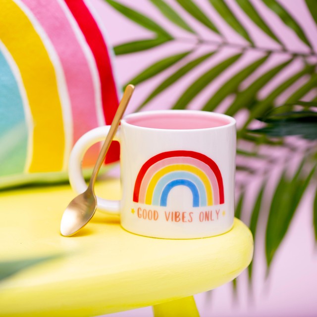 Sass & Belle Good Vibes Only mug (British brand)