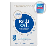 Cleanmarine krill oil supplement capsules 60 capsules - British product