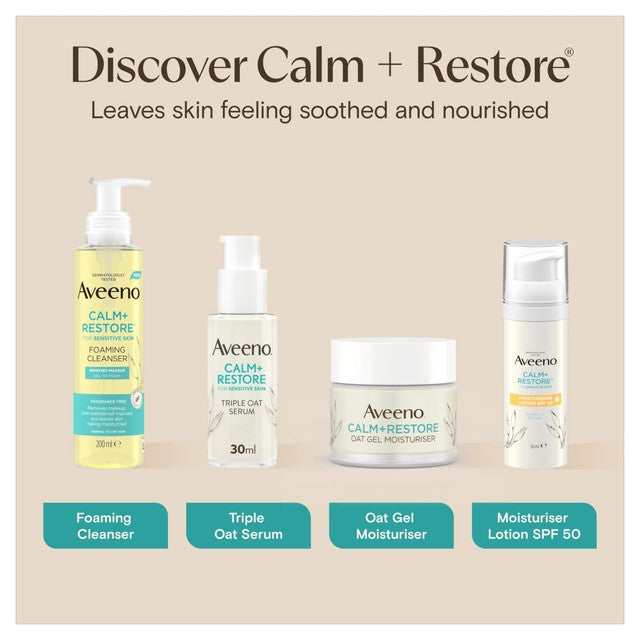 Aveeno Calm & Restore Face Lotion SPF 50 50ml - British product