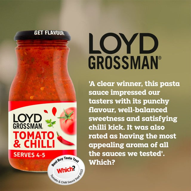Loyd Grossman Tomato & Chilli Pasta Sauce 660g, UK version