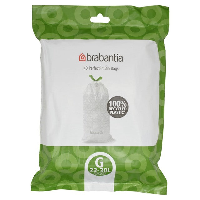 Brabantia 30L bin liner bags 40 pack - British product