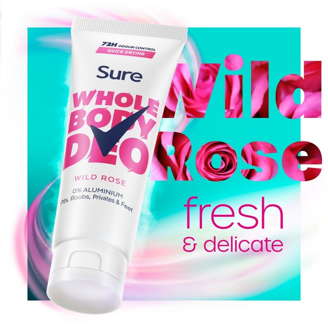 Sure Wild Rose deodorant cream 75ml (British brand)