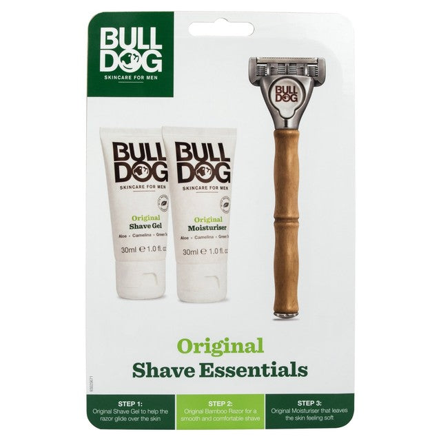Bulldog Shave Essentials Razor & Moisturiser Set - British product