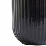 M&S small ribbed storage jar charcoal, imported from the UK
