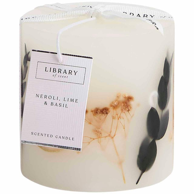 M&S Neroli, Lime & Basil White Inclusion Candle, imported from the UK