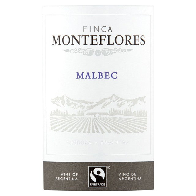Finca Monteflores Malbec red wine bottle 75cl - British product