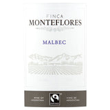 Finca Monteflores Malbec red wine bottle 75cl - British product