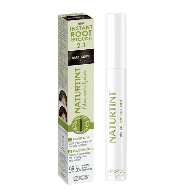 Naturtint hair colour root touch-up Dark Brown 10g, imported from the UK