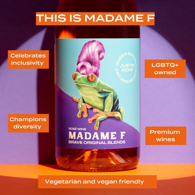 Madame F rosé wine 75cl, imported from the UK