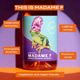 Madame F rosé wine 75cl, imported from the UK