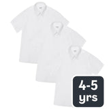 M&S girls easy iron school blouse white 4-5 years, imported from the UK