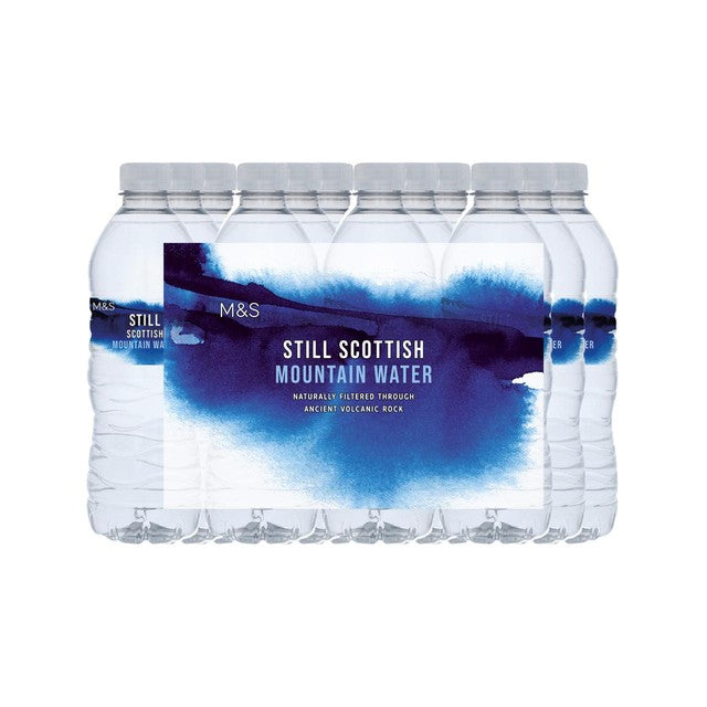 M&S Scottish still mountain water 12 x 500ml bottles, imported from the UK