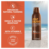 Piz Buin Tan & Protect Tan Intensifying Sun Cream Spray 150ml, imported from the UK