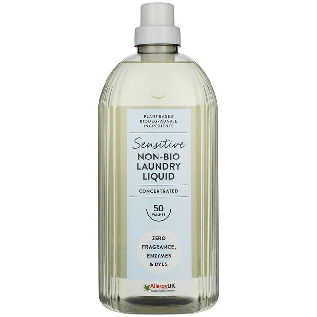 M&S sensitive non-bio laundry liquid zero fragrance 1.5L, imported from the UK
