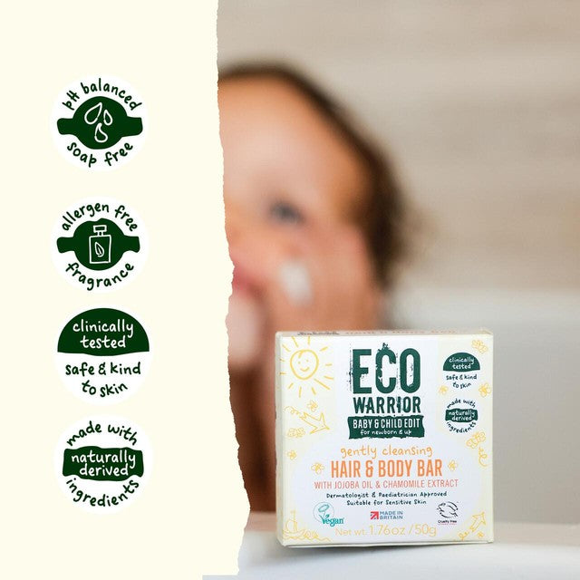 Little Soap Company Eco Warrior baby soap bar 50g - British product