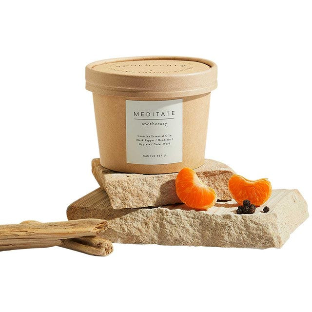 M&S Apothecary Meditate candle refill, imported from the UK