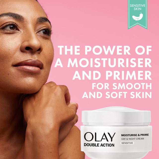 Olay double action sensitive day moisturiser cream, imported from the UK