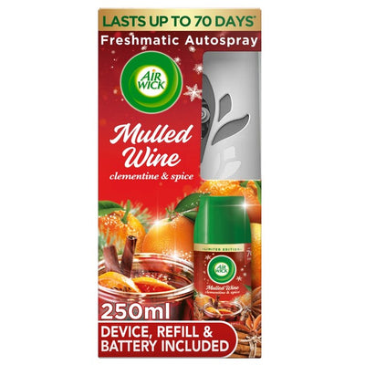 M&S Air Wick Freshmatic Kit Mulled Wine Room Fragrance 250ml- Buy online at McGrocer