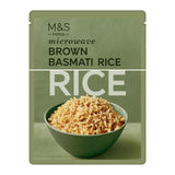 M&S brown basmati microwave rice pouch - British product
