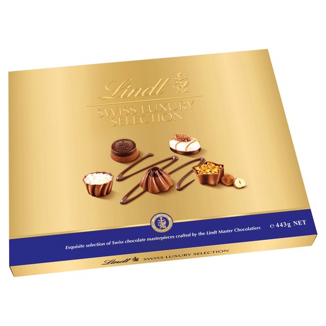 Lindt Swiss Luxury Selection chocolate box 443g, UK version