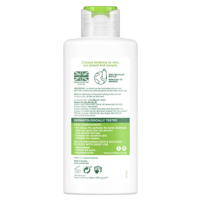 Simple Replenishing Rich Moisturiser 125ml (British brand)