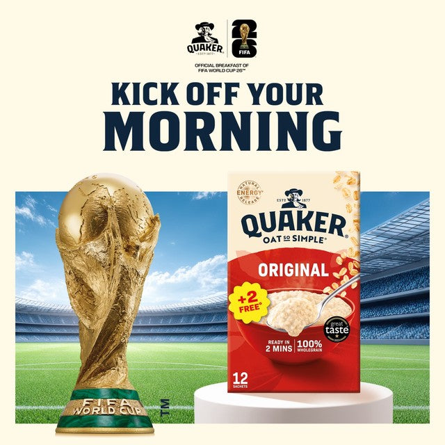 Quaker Original porridge sachets, imported from the UK